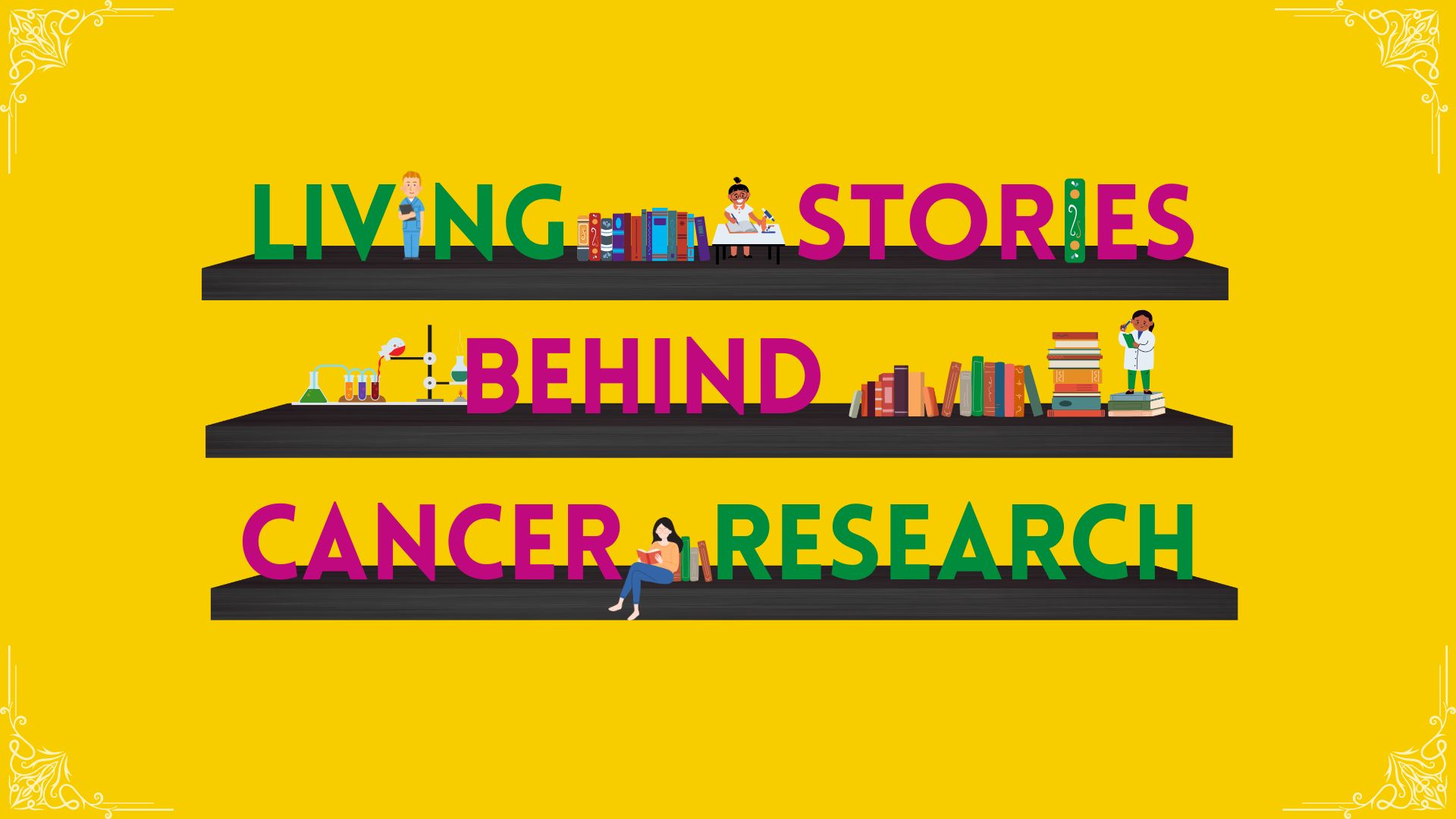 Logo for The Living Stories Behind Cancer Research